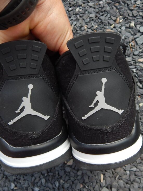 Air Jordan 4 Retro Rare Air Black Sneakers Mens Size 11.5 ****